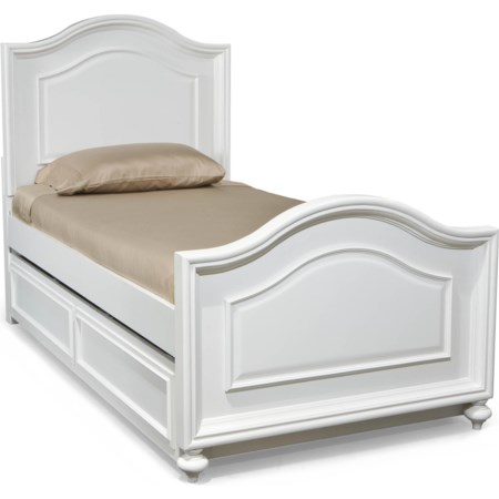 Twin Panel Bed with Trundle